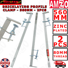 Neilsen 2pc Bricklaying Profile Clamp Brick Tongs DIY Clamps 560mm