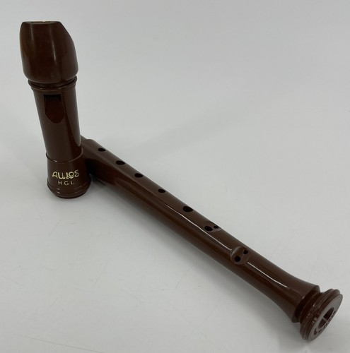 Vintage brown aulos recorder - vintage,