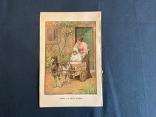 Sunlight Soap Insert Antique Original Colour Advert Going To Meet Daddy Rare