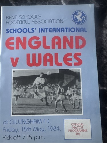 England wales 1984 - v, 18/05/1984