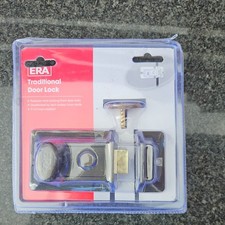 ERA Mortice Door Lock 60mm : with Brass Cylinder and 2 keys ERA Ref:  133-82