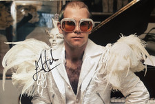 12x8 Photo Hand Signed by Elton John Rare Autograph Piano Man + Verified COA #2