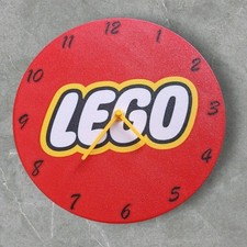 Wall Clock Style Lego Brick Garage Man Cave Kids Room Decor Fan Gift