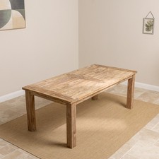 2m Reclaimed Teak Mexico Indoor 6 Seat Dining Table