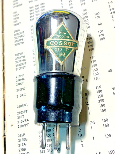 Cossor 215p early - 215p, valve