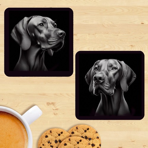 Hungarian vizsla coasters set - hungarian,