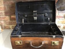 Large Antique Finnigan Gentleman’s Leather Travel Case Manchester Edwardian