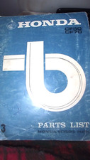 HONDA CF50 / CF70  PART LIST MANUAL   NO. 4