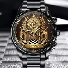 Personalized Masonic gold