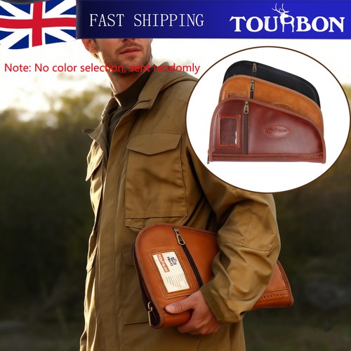 Tourbon leather pistol bag - leather,