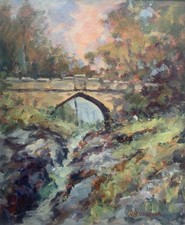 J.D Henderson Original Impressionist Oil Lin of Dee Scotland 20thC Scottish Art