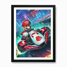 Mario Kart Racing 1 Art Print