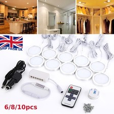 10x 12V Interior LED Spot Lights Camper Van Caravan Motorhome light w/ Remote