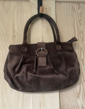 HOBBS BAG BROWN SUEDE LEATHER
