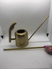 Small Vintage Watering Can Gold Straight Handle Long Spout