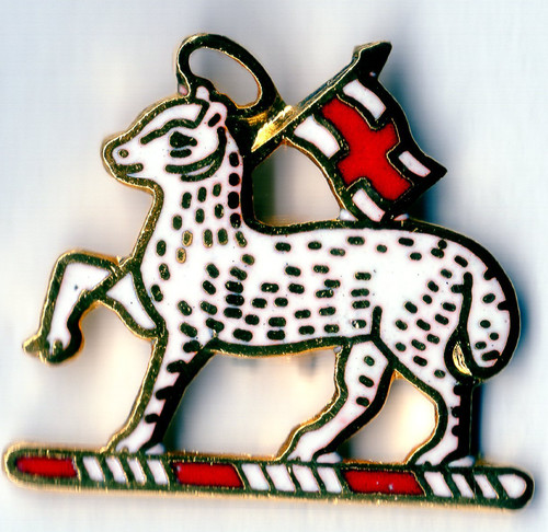 Enamel lapel badge - badge, queens