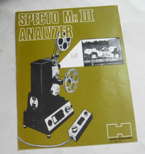 Specto Mk III 16mm motion Analyzer Technical Information John Hadland - leaflet