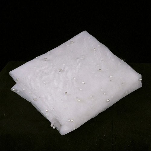 Bridal pearl veilscover tulle - pearl,