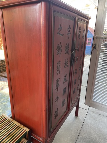 Chinese style red lacquered - style,
