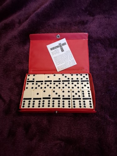 Vintage travel set dominoes - set, of