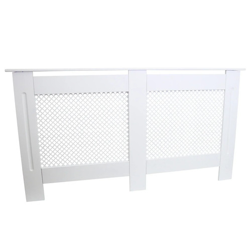 Radiator cover white mdf - cover,