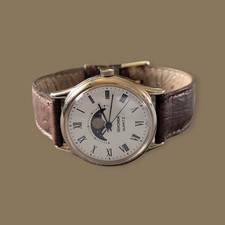 Rare Sekonda USSR Mens Moon Phase Watch Working With New Renata Battery