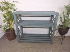 Vintage Rustic Solid Wooden Bakers Cobblers Racking Shelving Bookcase Shoe Rack