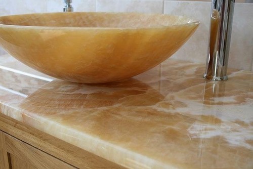 Solid oak bathroom vanity - bathroom,