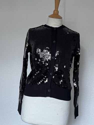 Zara sequinned knit cardigan - sequinned,