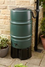 227 litre Water Butt Kit - Includes stand and diverter. Rainwater harvesting
