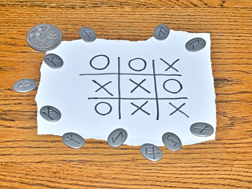 Noughts and crosses tic - noughts,