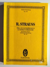 R. Strauss Till Eulenspiegels Lustige Streiche Pocket Score Op. 28 Eulenburg 443