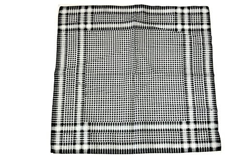 Black white arafat design - white,