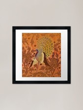Antique Tapestry Peacock on