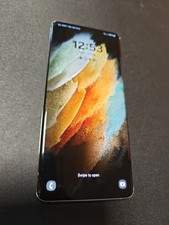 Samsung Galaxy S21 Ultra 5G - 128GB - Phantom Silver - Unlocked CRACKED (W20-C3)