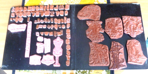 Card making rubber - card,