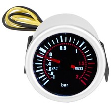 2 Car Universal 12V LED Digital Turbo Boost PSI Gauge Meter