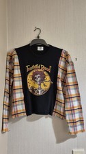Flannel Sweatshirt Reworked