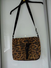 Felt Leopard Print satchel bag with matching felt wallet/purse
