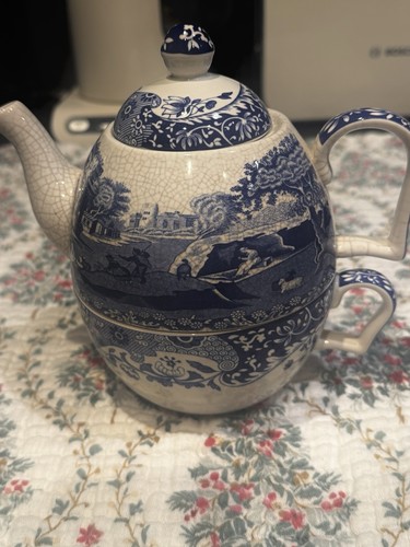 Vintage spode blue italian - blue,