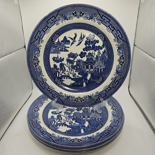 Set churchill blue willow - 4,