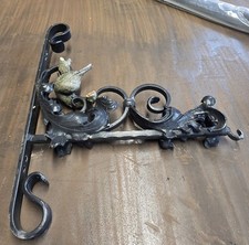 Wrought Iron Hanging Basket Heavy Duty Heavy Metal Ornate