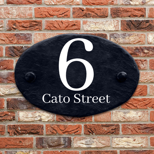 Slate house sign - sign, personalised