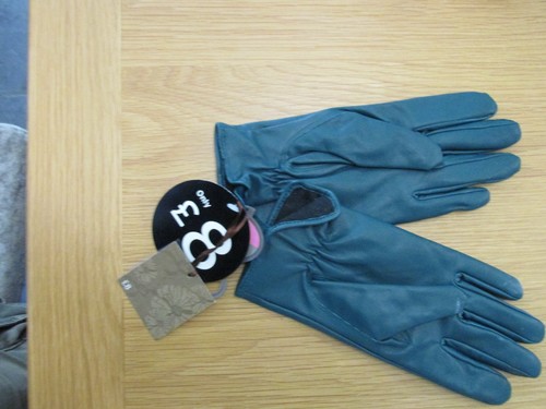 Ladies leather gloves - ladies, size