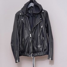 ALL SAINTS Leather Jacket XL