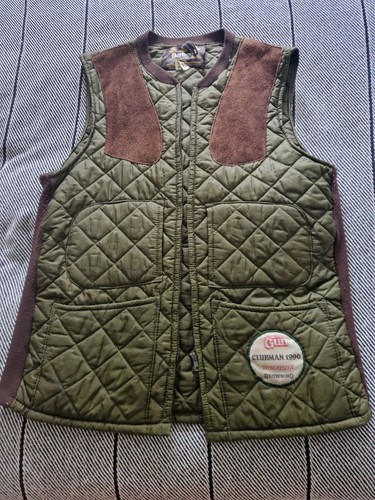 Mens olive quilted gilet - olive,
