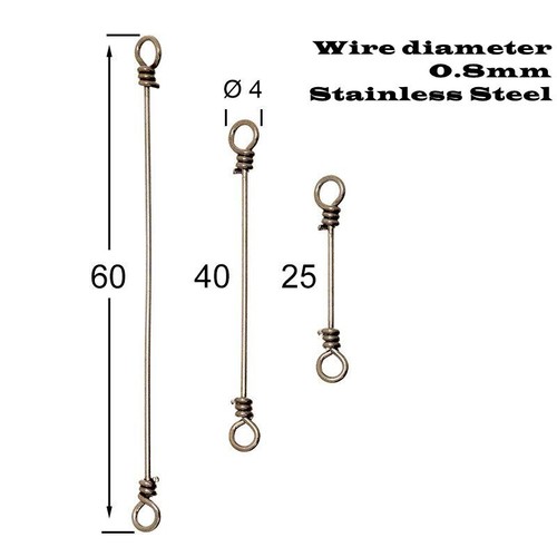 Stainless steel wire booms - stainless,