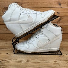 Nike Trainers Womens UK 6.5 Dunk Sky Hi Essential White Beige Wedge Hidden Heel