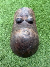 Impressive Makonde Pregnant Belly Fertility Mask, African Art