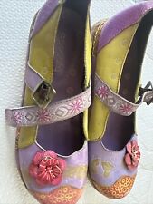 ladies multicoloured socofy shoes size 42